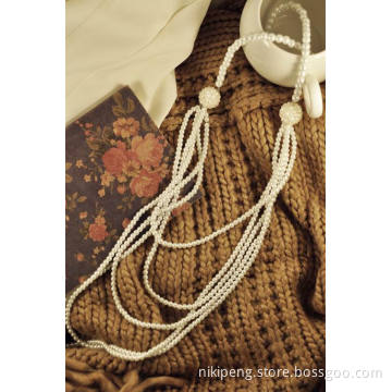 Fashionable Imitation Pearl Necklaces